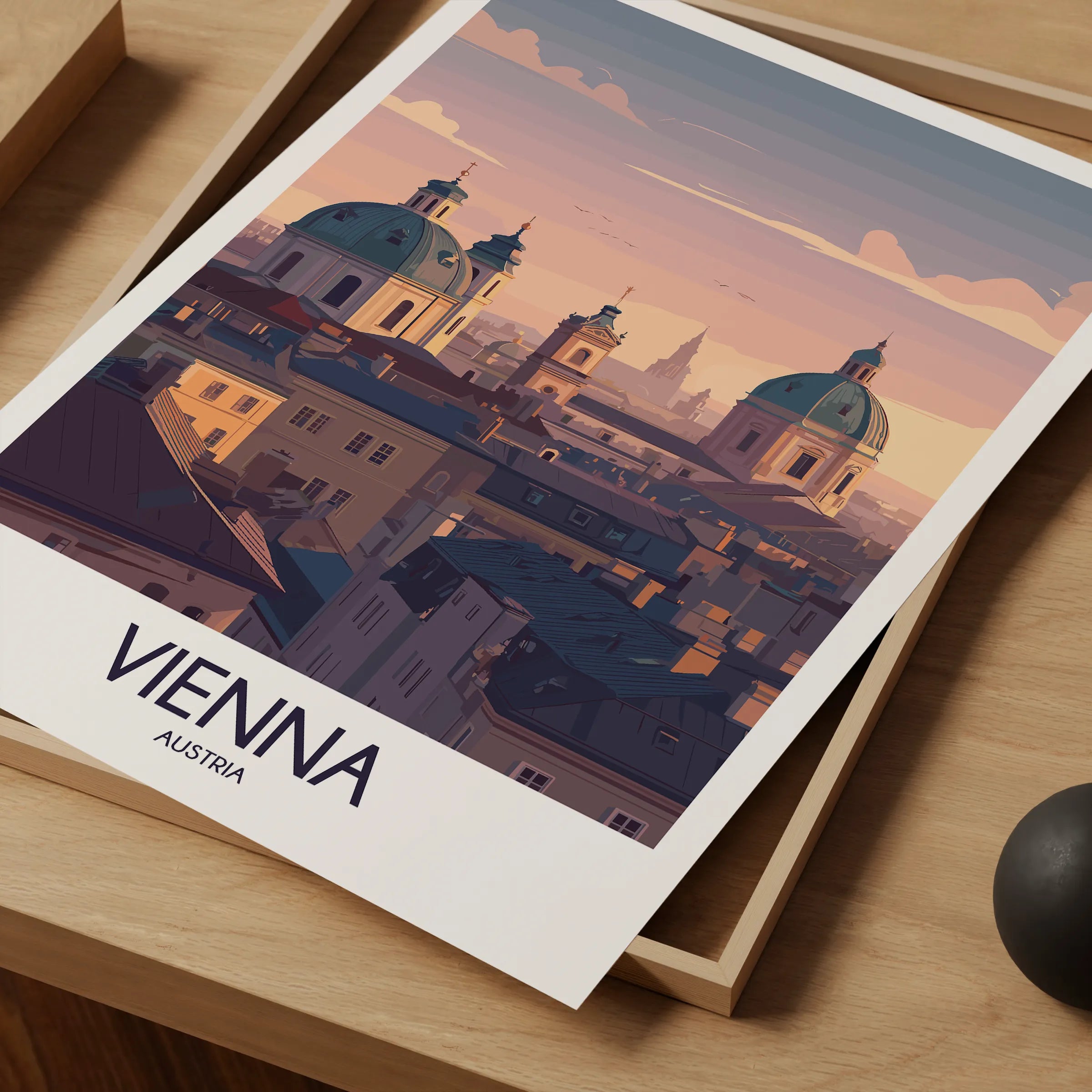 Vienna Modern Travel Poster