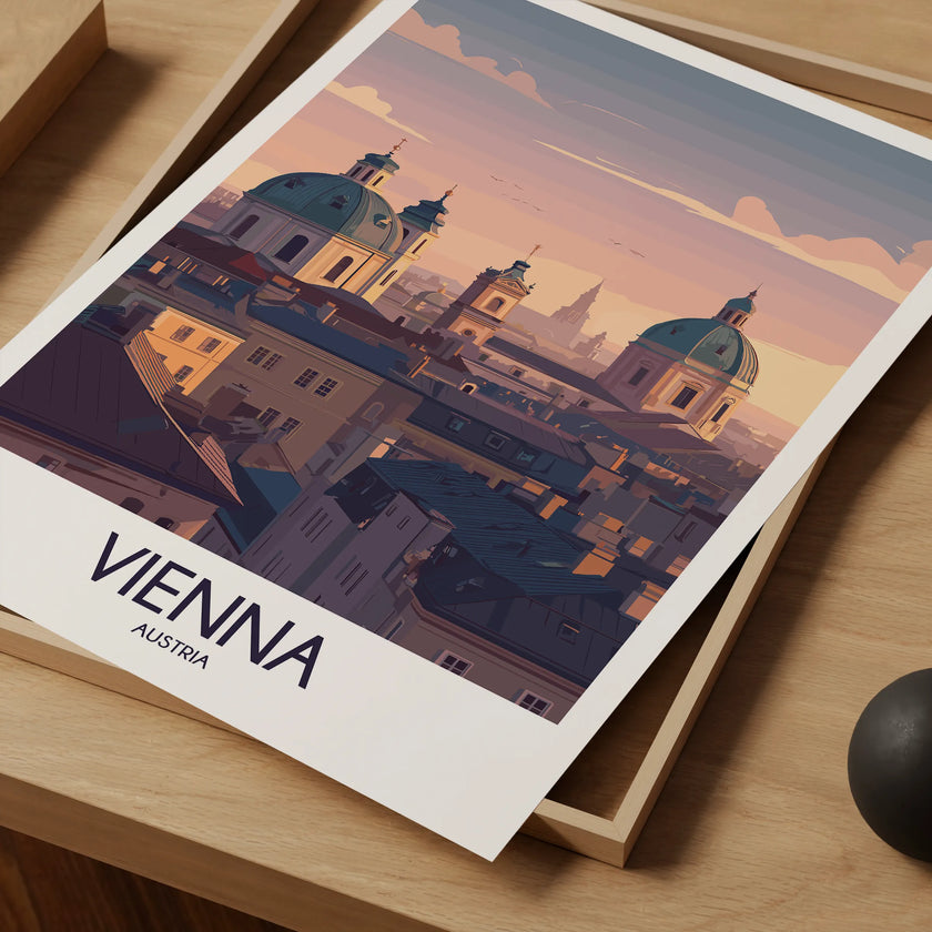 Vienna Modern Travel Poster