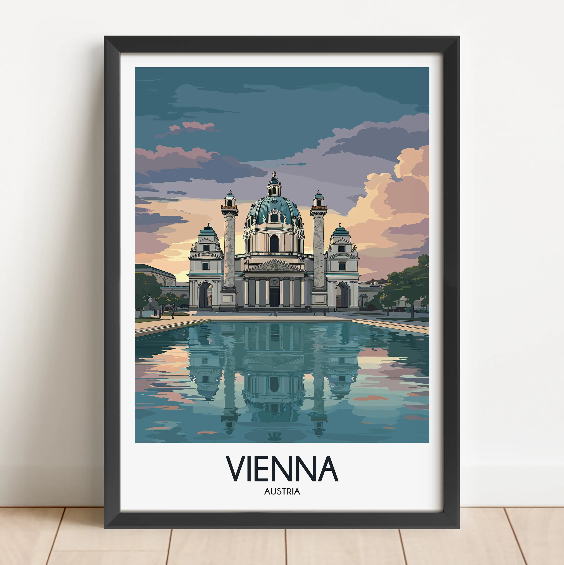 Vienna Modern Travel Poster