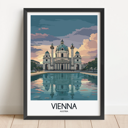 Vienna Modern Travel Poster