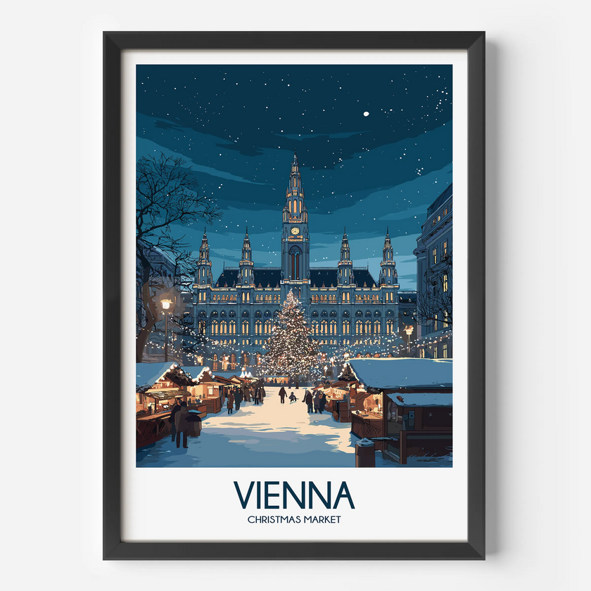 Vienna Modern Travel Poster