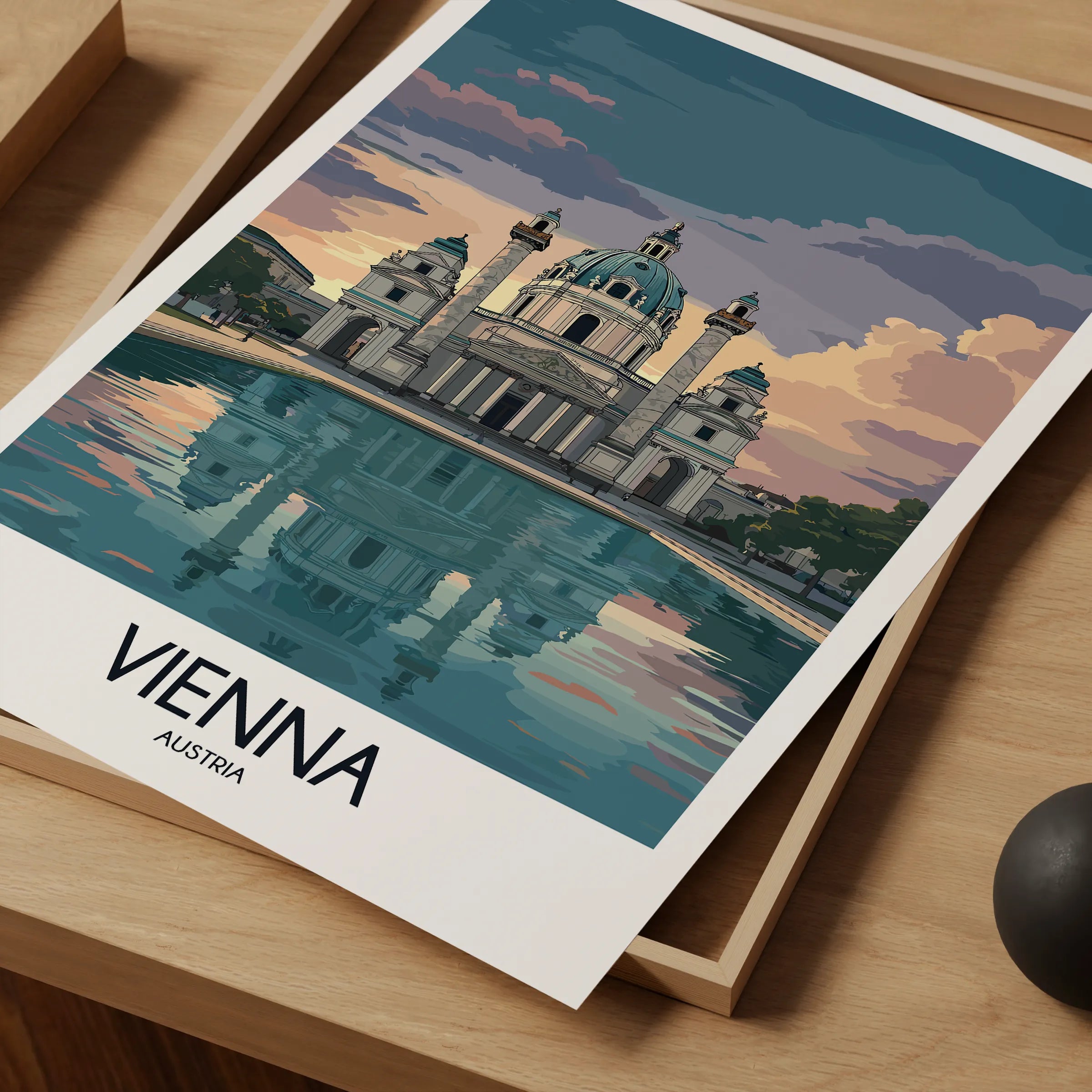 Vienna Retro Travel Illustration