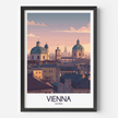 Vienna Retro Travel Illustration