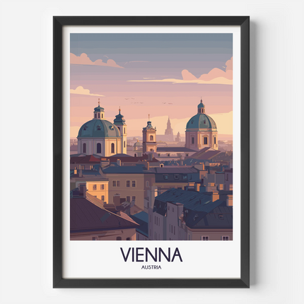 Vienna Retro Travel Illustration
