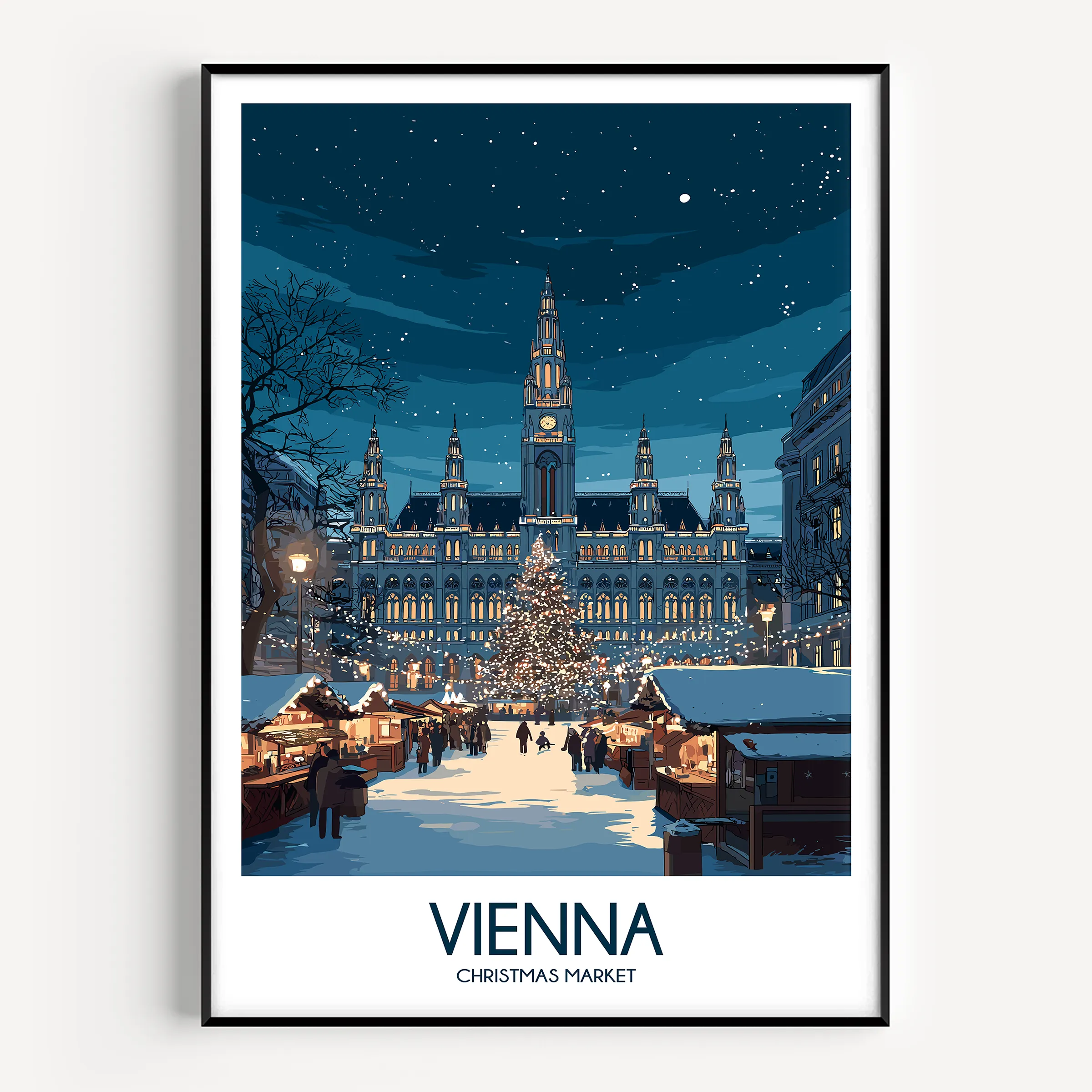 Vienna Retro Travel Illustration