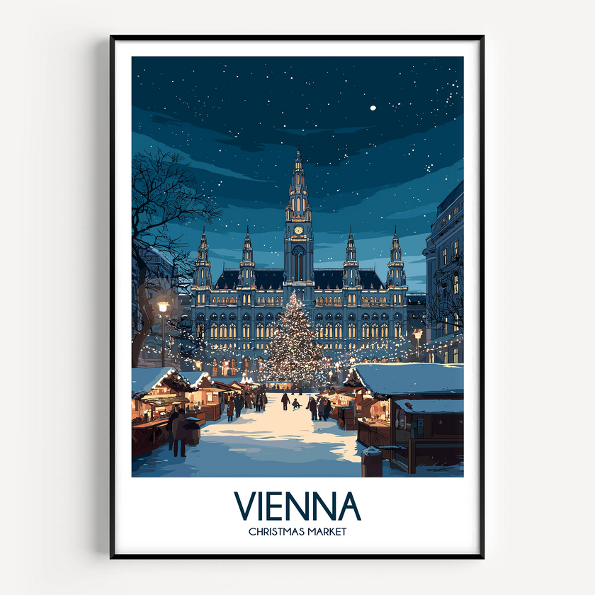 Vienna Retro Travel Illustration