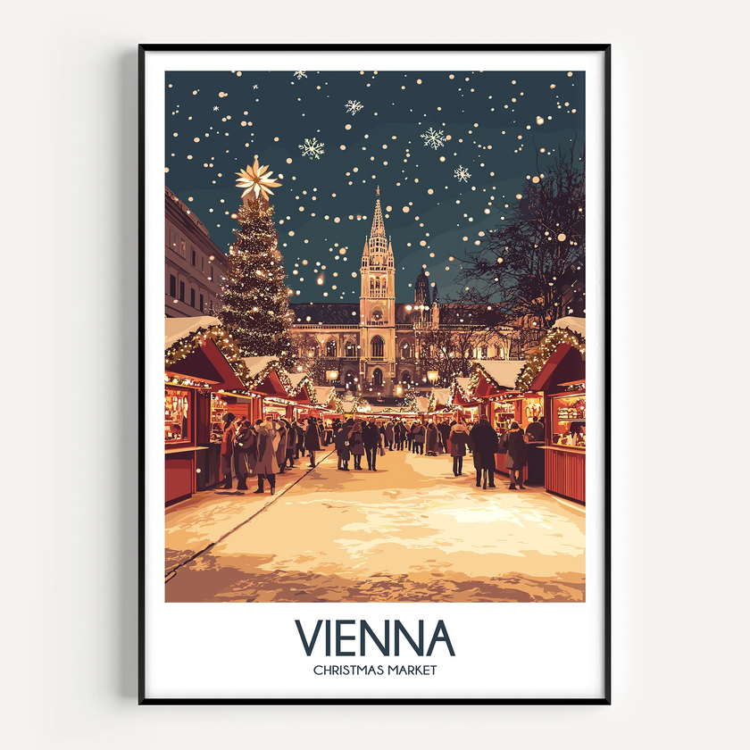 Vienna Retro Travel Illustration
