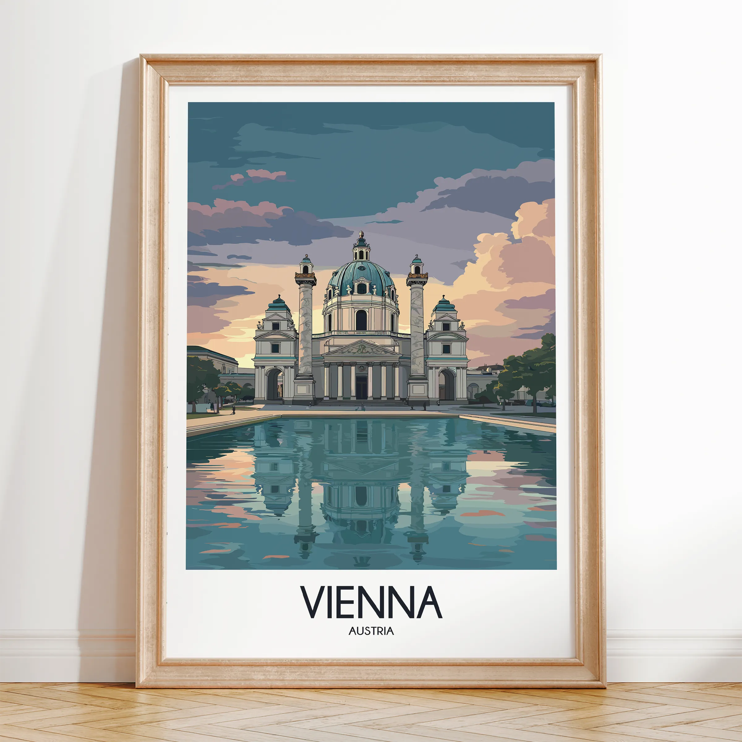 Vienna Vintage Style Print
