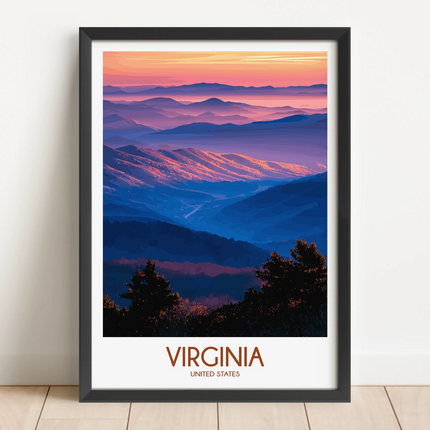Virginia Minimalist Wall Art