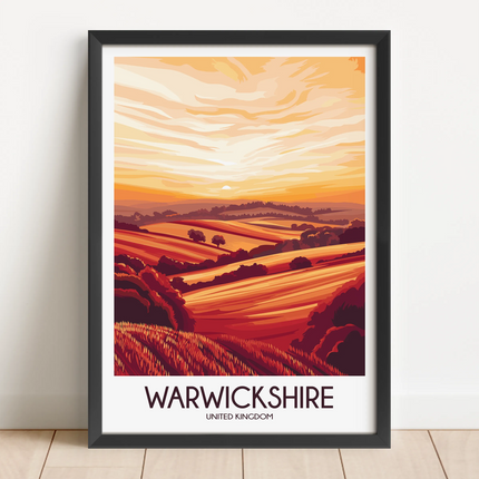 Warwickshire Destination Art Gift