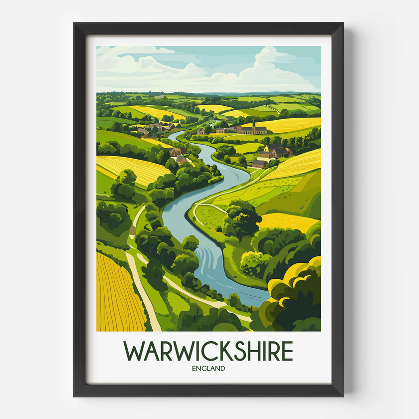 Warwickshire Destination Art Gift