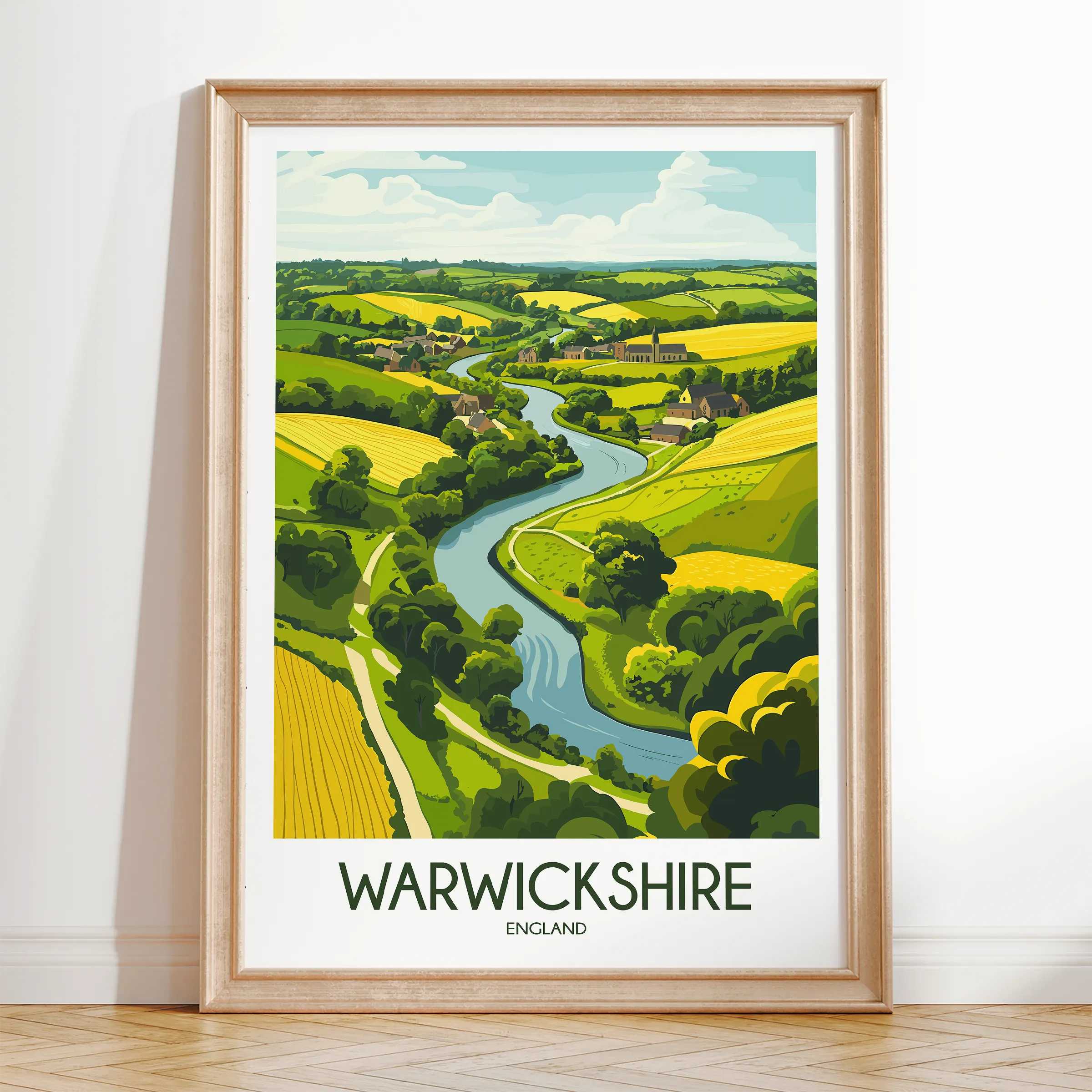 Warwickshire Minimalist Wall Art