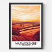 Warwickshire Souvenir Poster Print