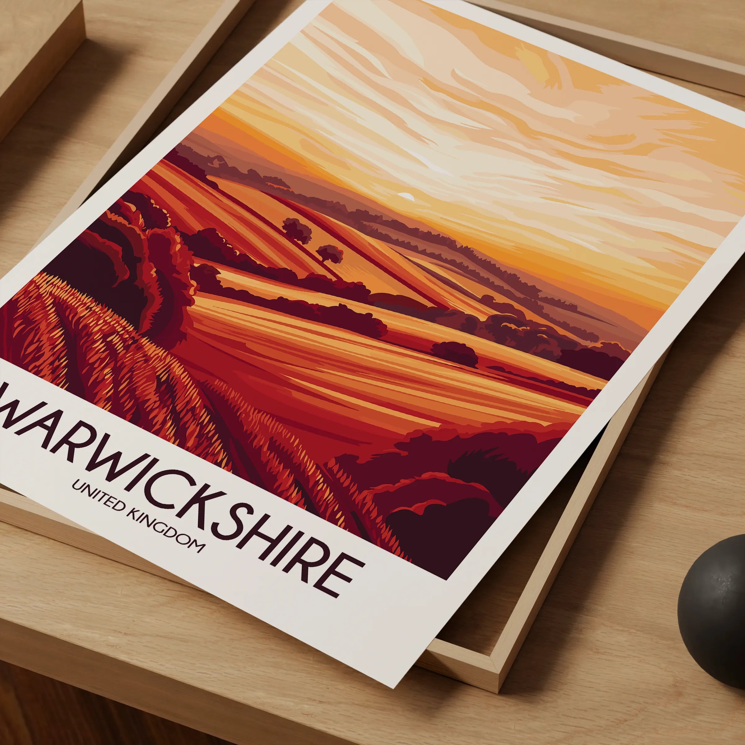Warwickshire Travel Memory Gift