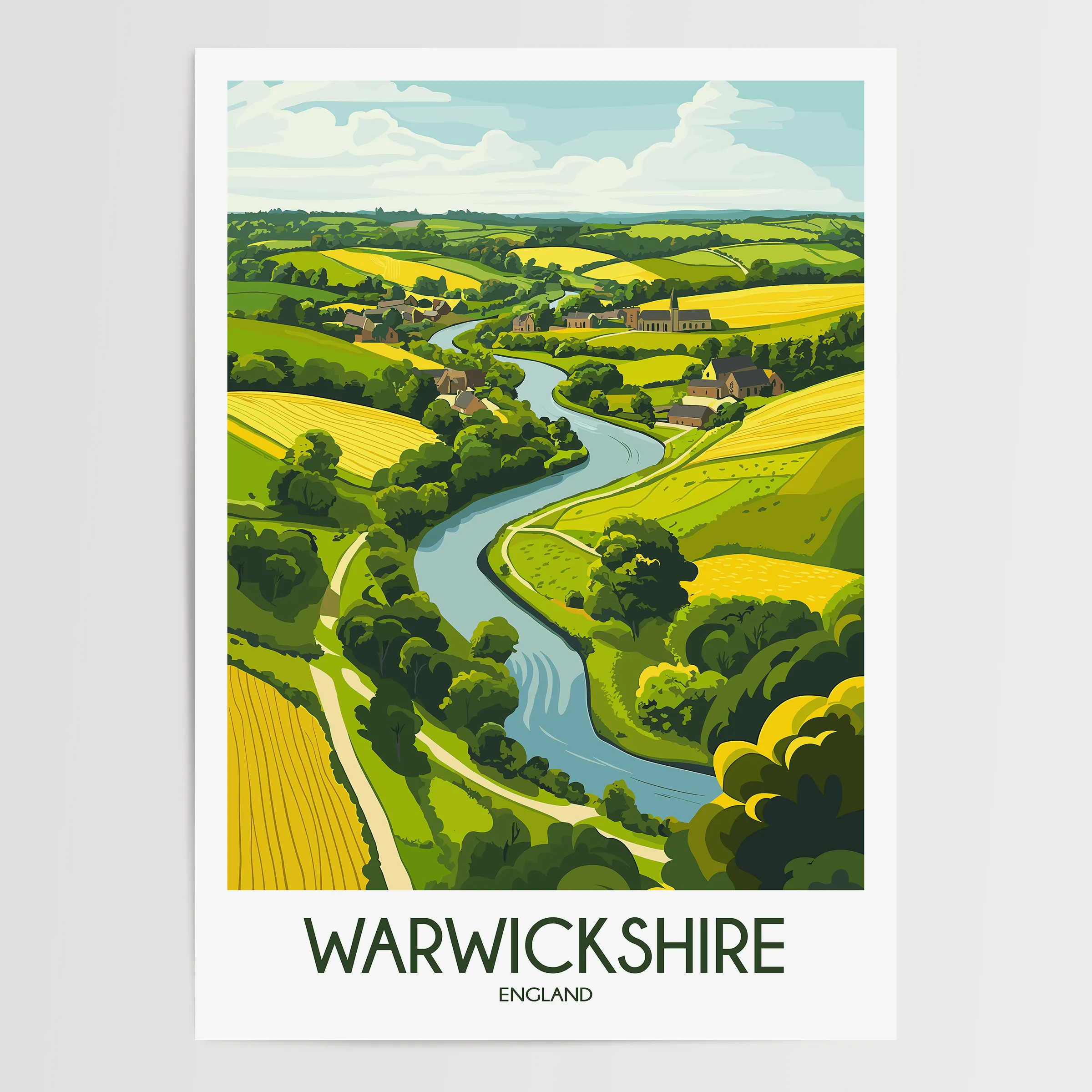 Warwickshire Travel Memory Gift