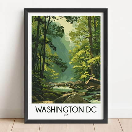 Washington Dc Modern Travel Poster