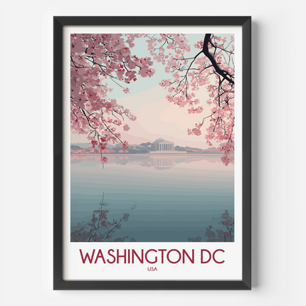 Washington Dc Modern Travel Poster