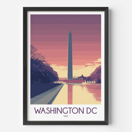 Washington Dc Vintage Style Print