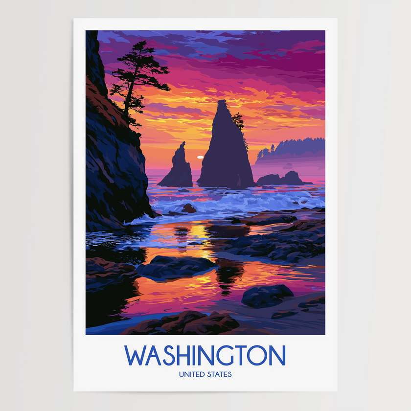 Washington Destination Art Gift