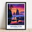 Washington Scenic Landscape Art