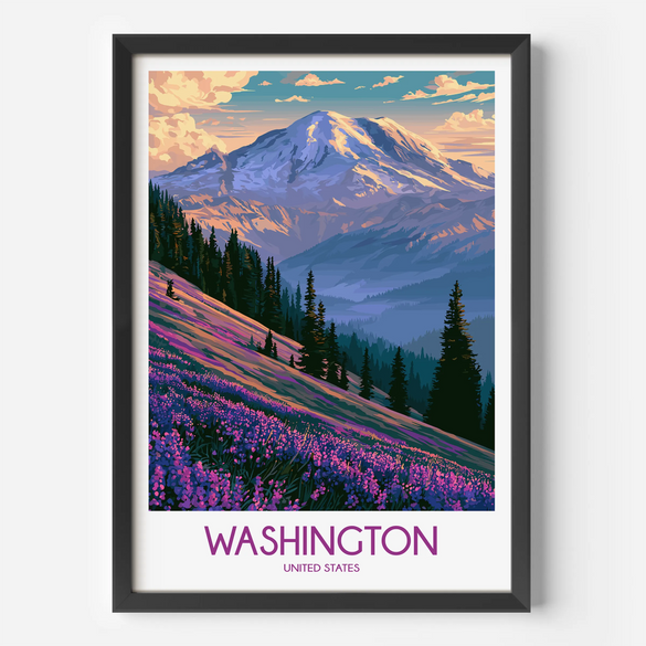 Washington Scenic Landscape Art