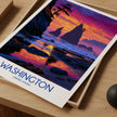 Washington Vintage Style Print