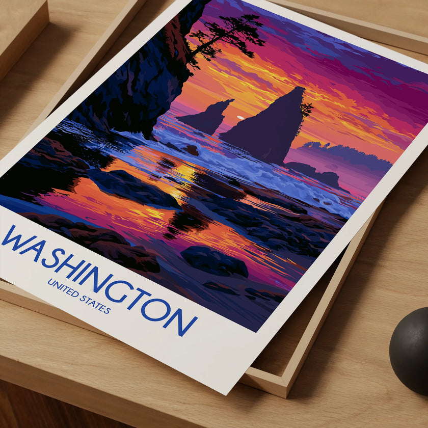Washington Vintage Style Print
