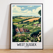 West Sussex Destination Art Gift