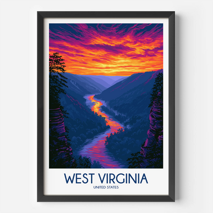 West Virginia Gallery Quality Print