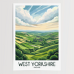 West Yorkshire Vintage Style Print