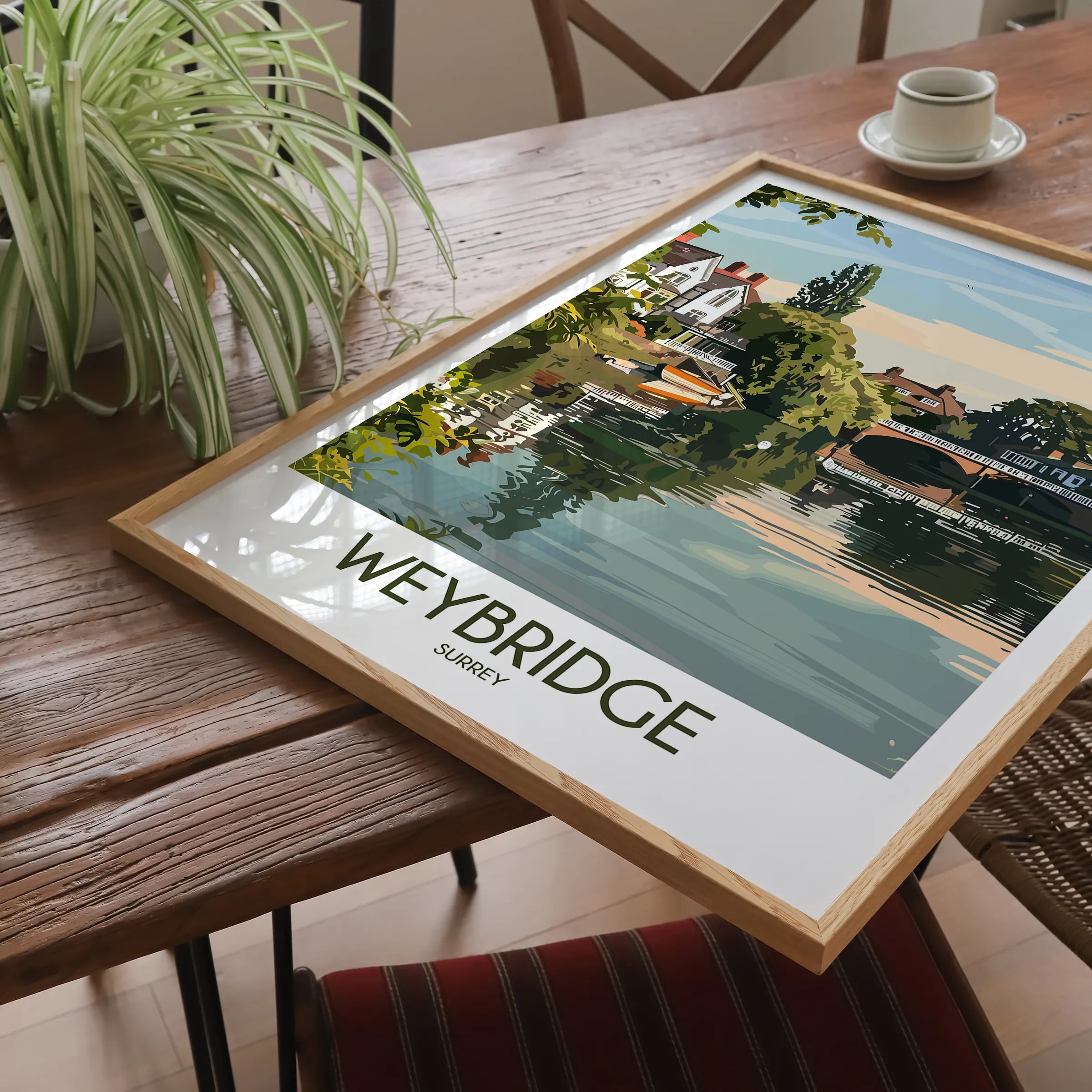 Weybridge Souvenir Poster Print
