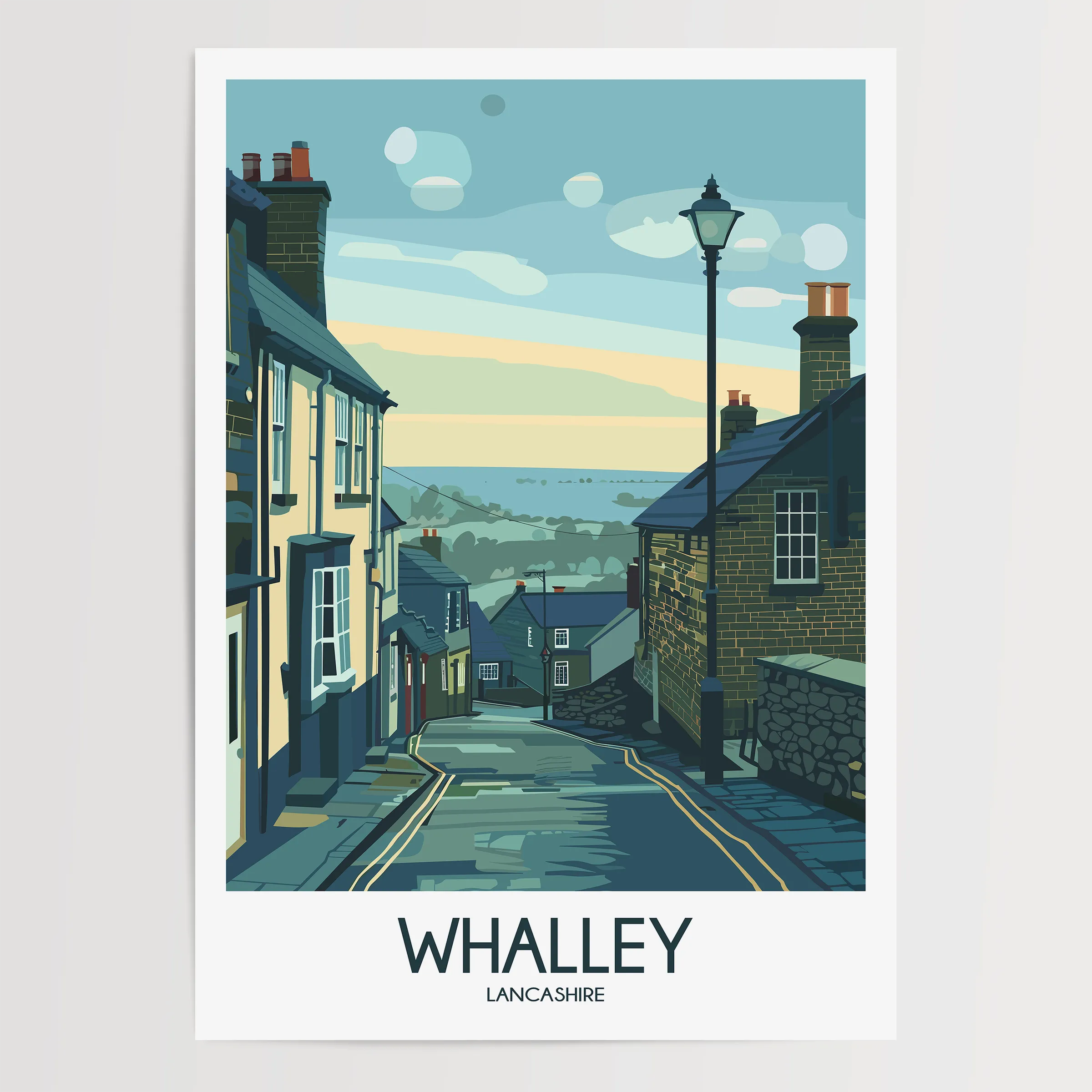 Whalley Retro Travel Illustration
