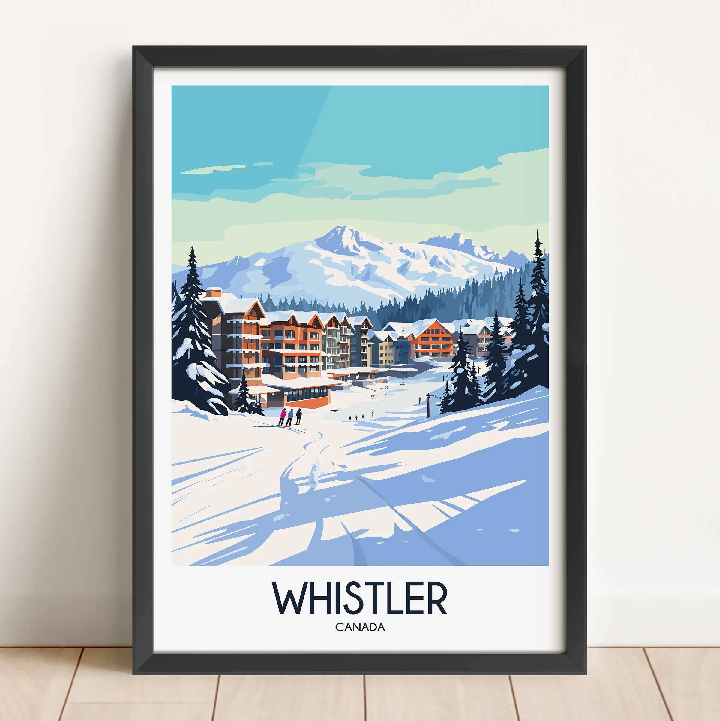 Whistler Modern Travel Poster