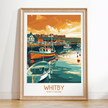 Whitby Modern Travel Poster