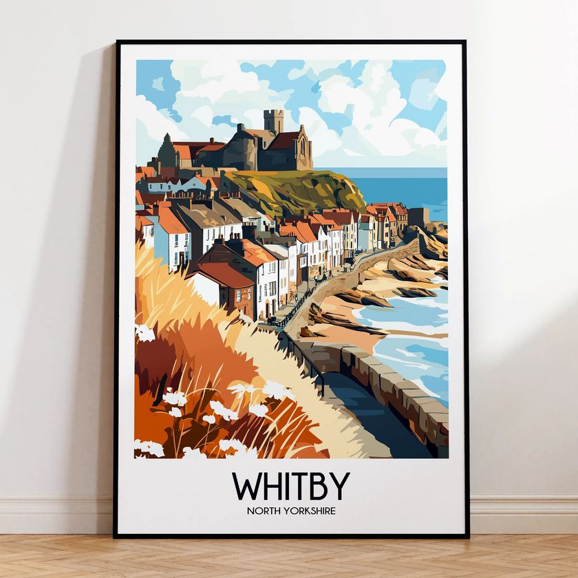 Whitby Modern Travel Poster