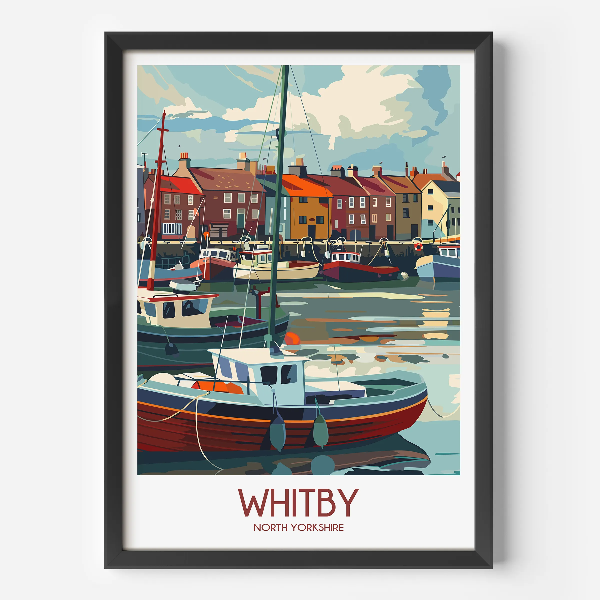 Whitby Vintage Style Print