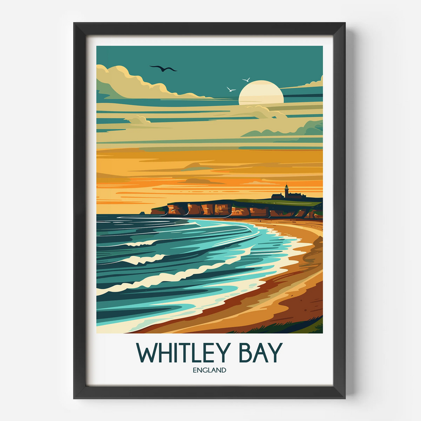 Whitley Bay Vintage Style Print