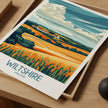 Wiltshire Modern Travel Poster