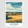 Wiltshire Souvenir Poster Print