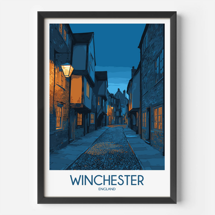 Winchester Modern Travel Poster