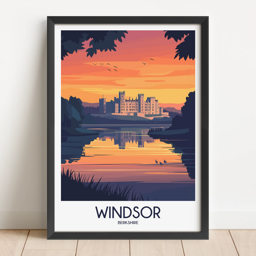 Windsor Retro Travel Illustration