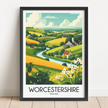 Worcestershire Souvenir Poster Print