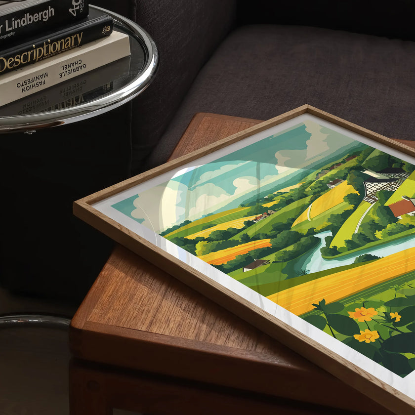 Worcestershire Vintage Style Print