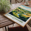 Worcestershire Vintage Style Print