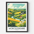 Worcestershire Vintage Style Print