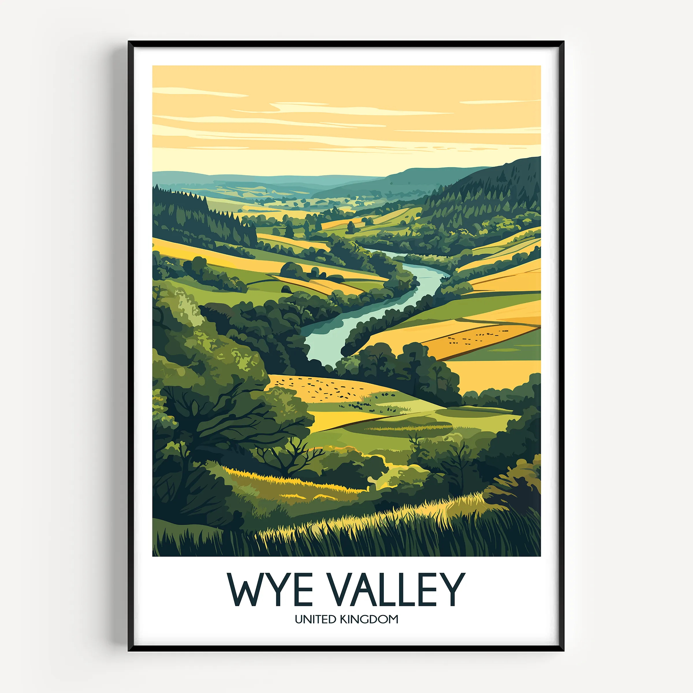 Wye Valley Scenic Landscape Art