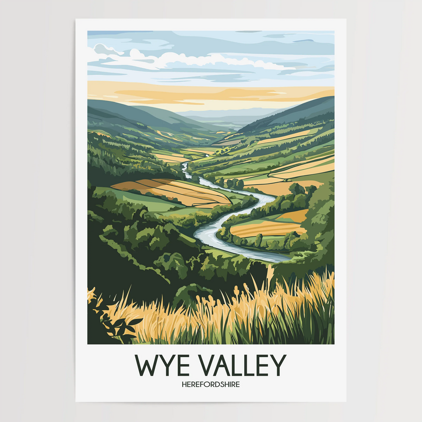 Wye Valley Souvenir Poster Print