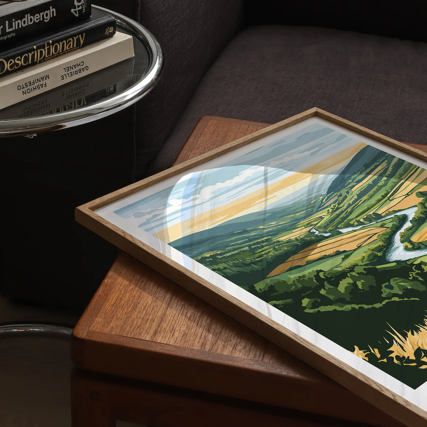 Wye Valley Vintage Style Print
