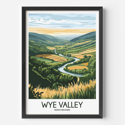 Wye Valley Vintage Style Print