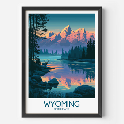 Wyoming Destination Art Gift